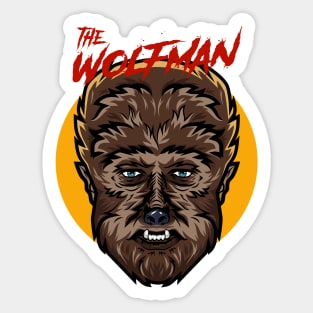 the wolfman Sticker